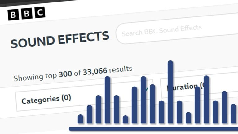 BBC Sound Effects Archive contains over 33,000 samples
