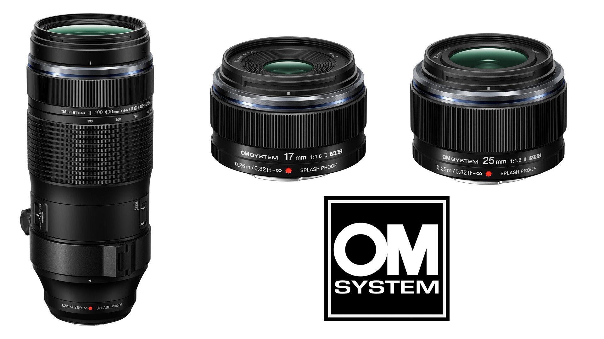om system three new lenses
